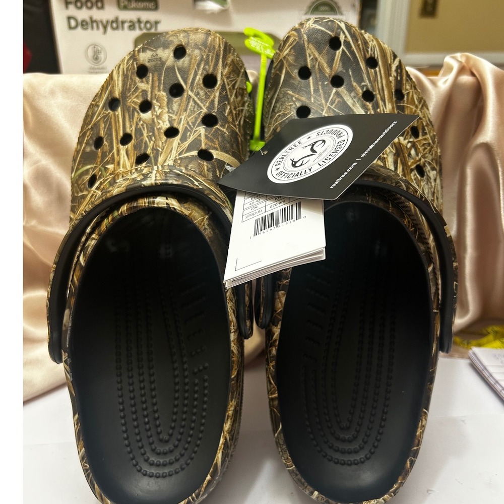 Crocs Classic Clog Realtree MAX-7 Camo Mens 9 Womens 11 Outdoor Shoes New